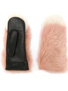 Cityshop Panelled Gloves - Pink & Purple