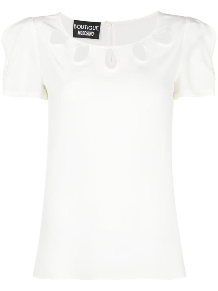 Boutique Moschino Cut Out Detail Top - White