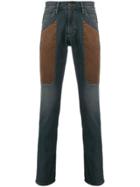 Jeckerson Contrast Panel Jeans - Blue