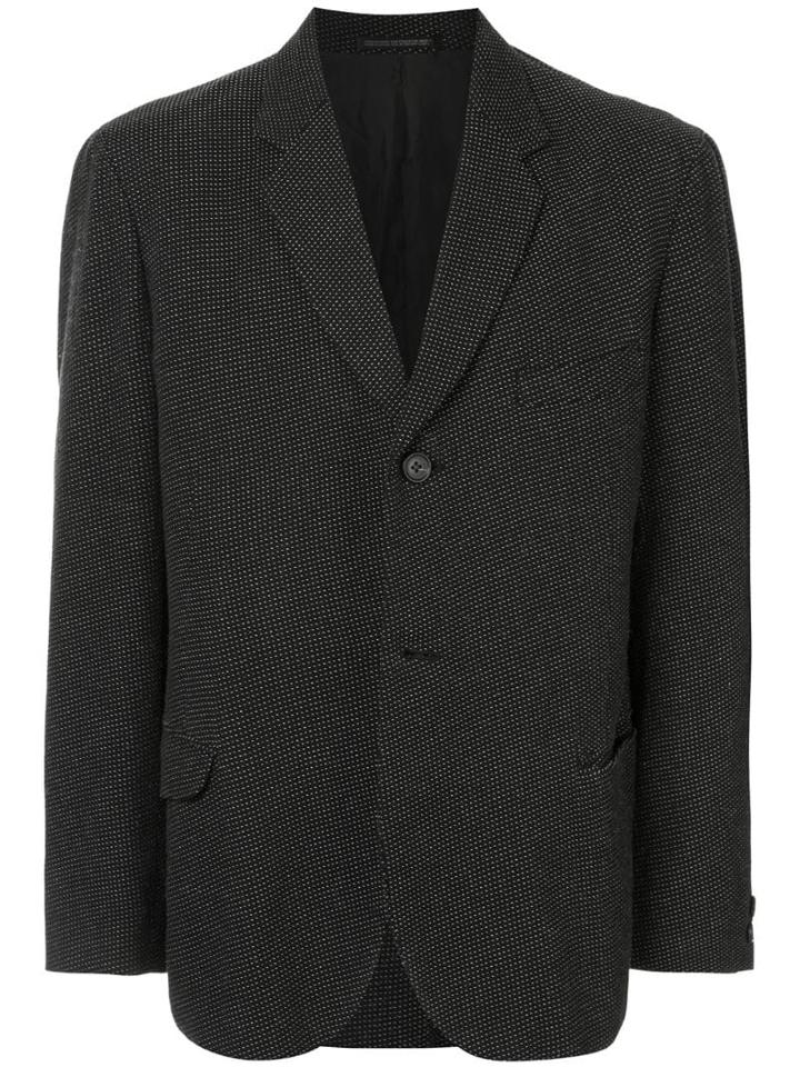 Yohji Yamamoto Pre-owned Tailored Needlepoint Jacket - Black