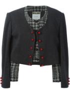 Moschino Vintage '2 In 1' Cropped Jacket - Grey