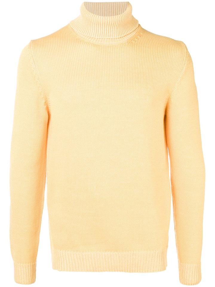 Roberto Collina Roll Neck Jumper - Yellow