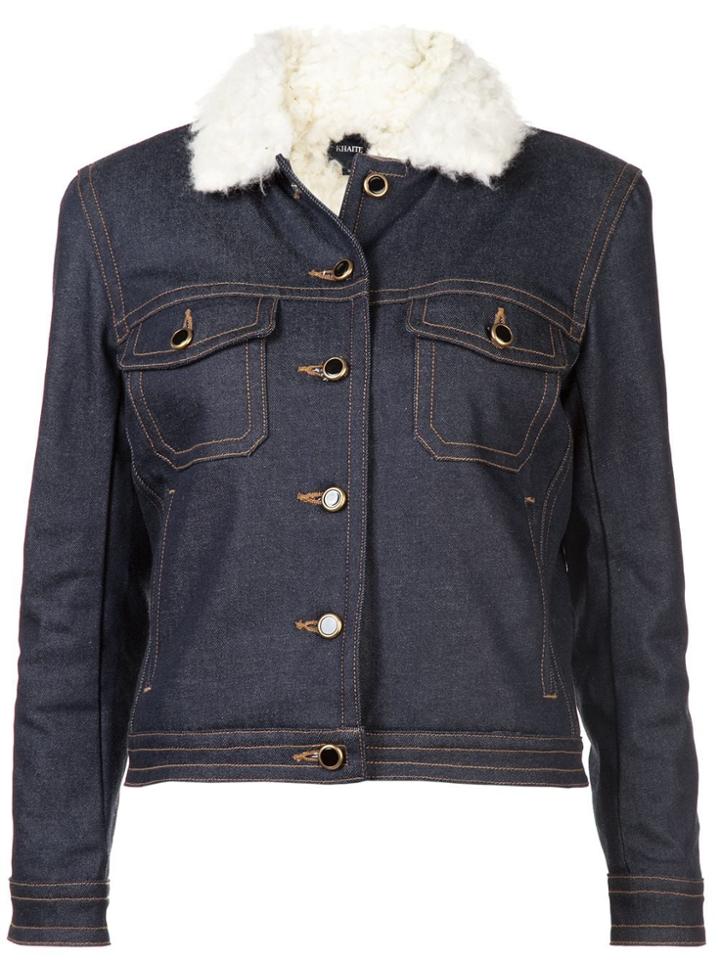 Khaite Trimmed Jacket - Blue