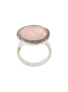 Rosa Maria Pink Quartz And Diamond Cocktail Ring - Metallic