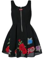 Philipp Plein Loredan Rose Patch Dress - Black