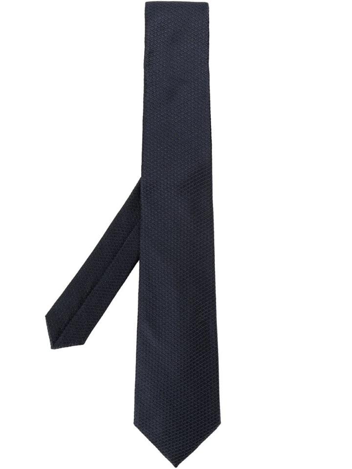 Z Zegna Micro Pattern Tie - Blue