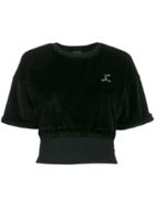 Just Cavalli Cropped T-shirt - Black