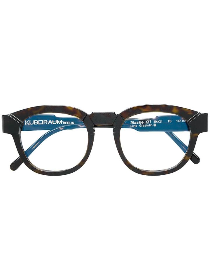 Kuboraum Round Glasses - Brown