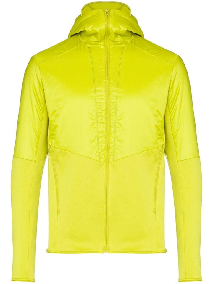 Salomon S/lab Outline Hooded Zip-front Jacket - Yellow