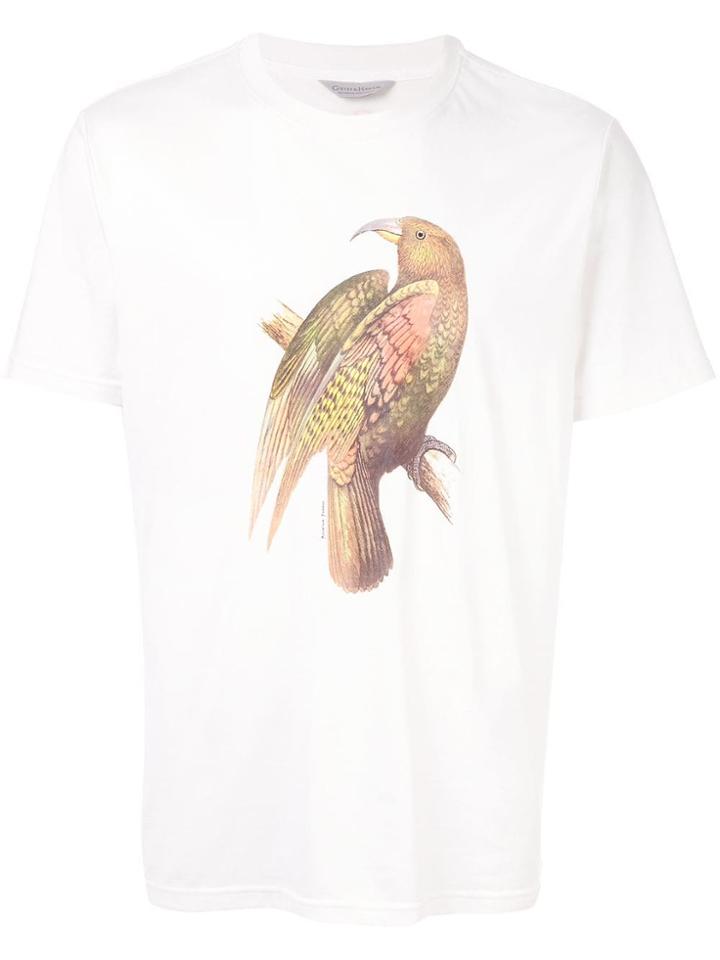 Gieves & Hawkes Bird Print T-shirt - White