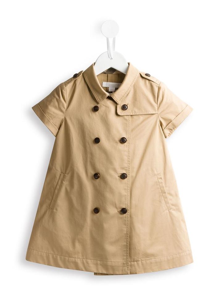Burberry Kids - Trench Dress - Kids - Cotton - 12 Mth, Nude/neutrals