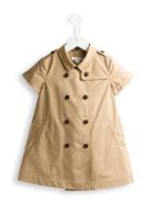 Burberry Kids - Trench Dress - Kids - Cotton - 12 Mth, Nude/neutrals