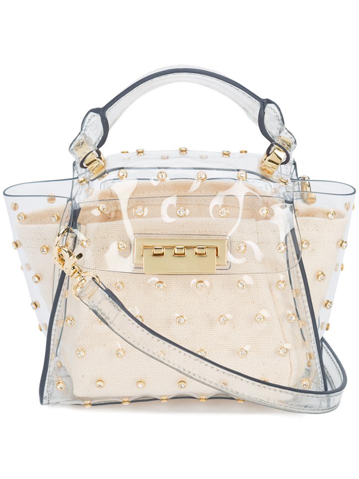 Zac Zac Posen Eartha Swarovski Crystal Embellished Mini Bag - Nude &