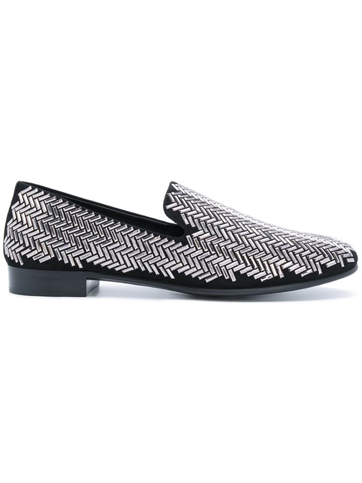 Giuseppe Zanotti Design Zork Strass Slippers - Black