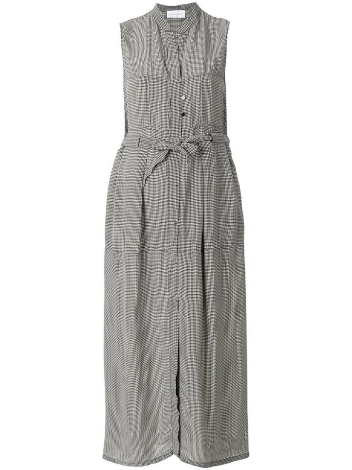 Christian Wijnants Donya Gingham Midi Shirt Dress - White