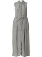 Christian Wijnants Donya Gingham Midi Shirt Dress - White