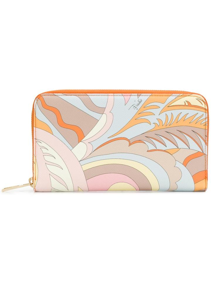 Emilio Pucci All-around Zip Wallet - Orange