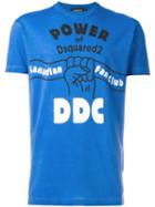 Dsquared2 Power Of Dsquared2 T-shirt, Men's, Size: Xl, Blue, Cotton