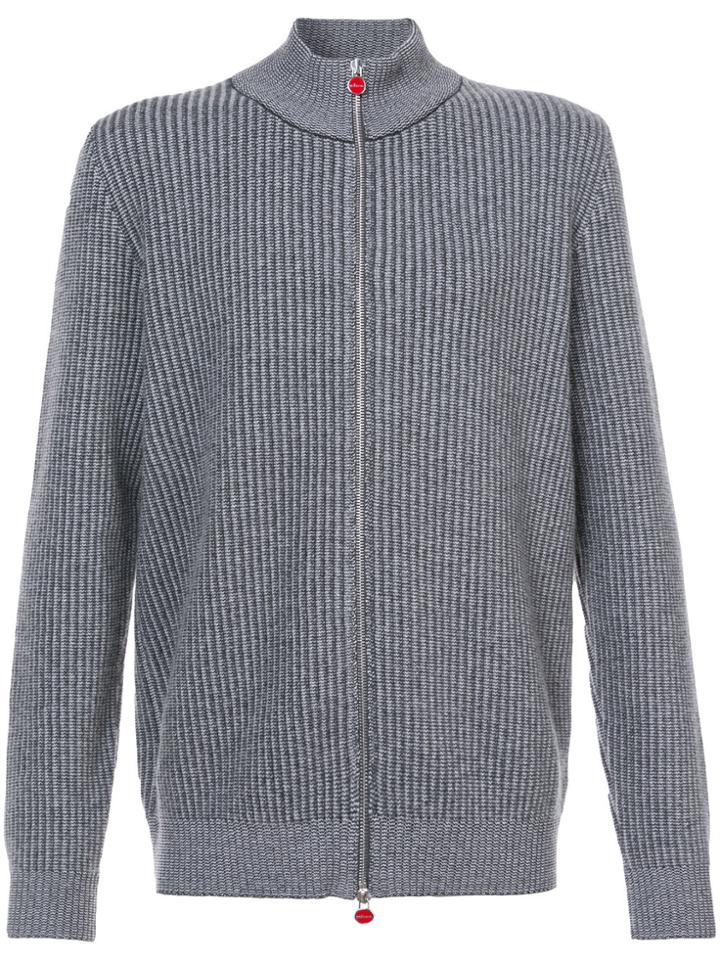 Kiton Zipped Jumper - Grey