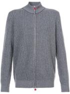 Kiton Zipped Jumper - Grey