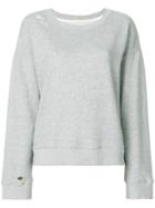 Rta Distressed Sweatshirt - Grey