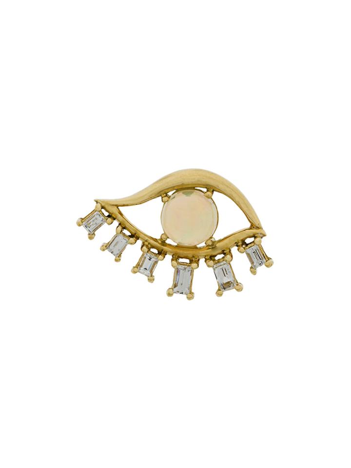 Ileana Makri Teared Eye Stud Earring - Metallic