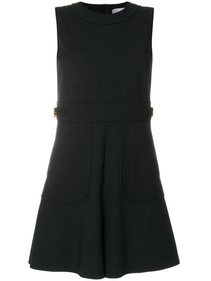 Red Valentino Sleeveless Flared Dress - Black