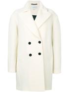 Carven Classic Fitted Coat - White
