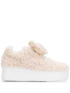 Joshua Sanders Ted Shearling Sneakers - Neutrals