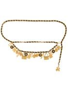 Chanel Vintage Icon Charm Chain Belt, Women's, Grey
