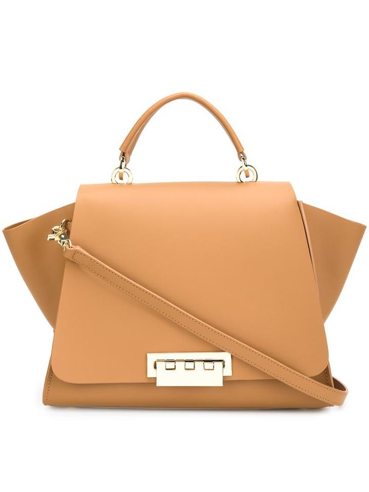 Zac Zac Posen 'eartha Iconic Top Handle' Tote, Women's, Brown, Calf Leather