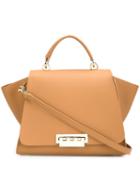 Zac Zac Posen 'eartha Iconic Top Handle' Tote, Women's, Brown, Calf Leather