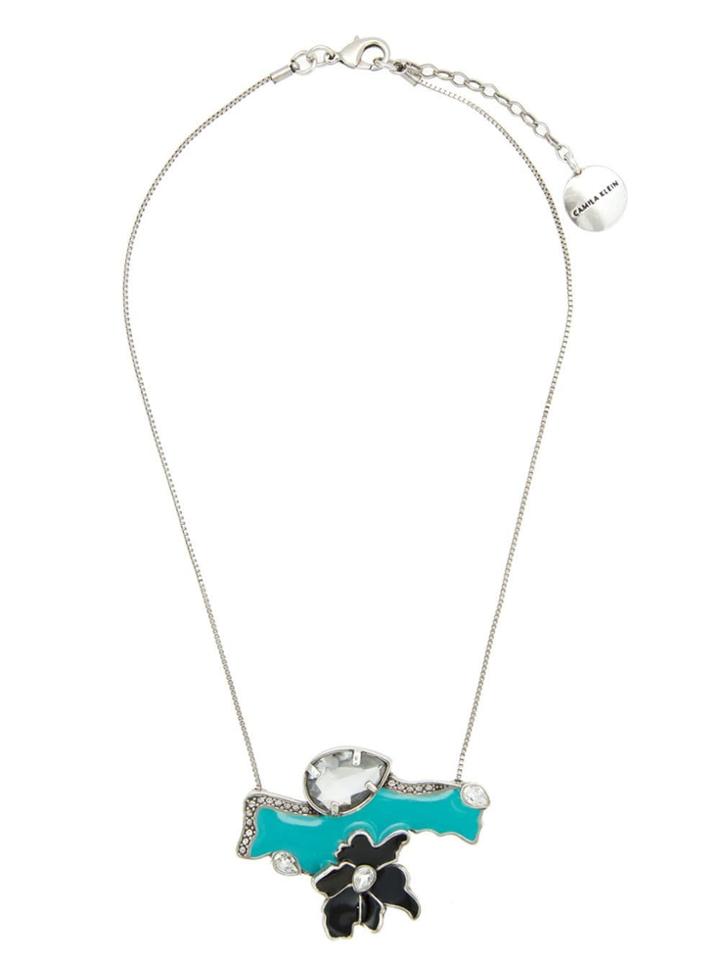 Camila Klein Enameled Detail Necklace - Metallic