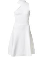 Cushnie Et Ochs High Neck Asymmetric Dress - White