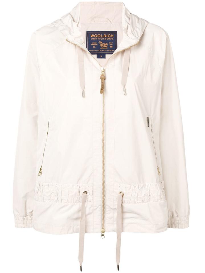 Woolrich Zipped Hooded Jacket - Neutrals