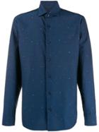 Z Zegna Script Print Shirt - Blue