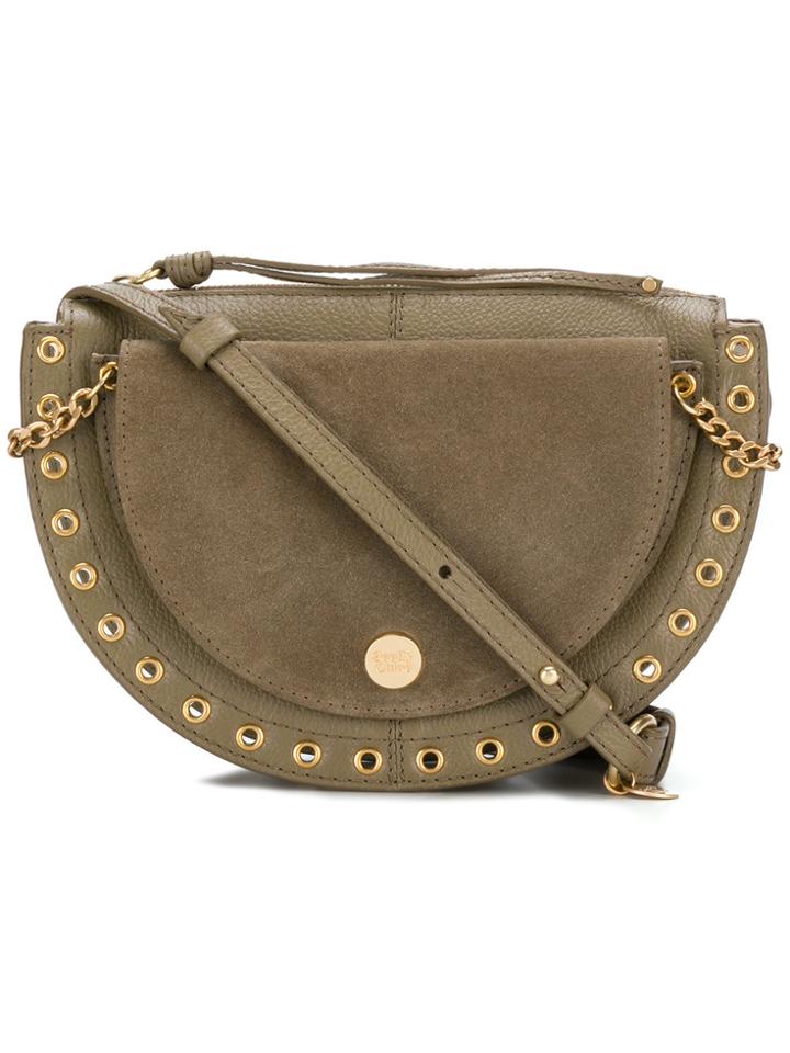 See By Chloé Eyelet Detail Satchel - Green
