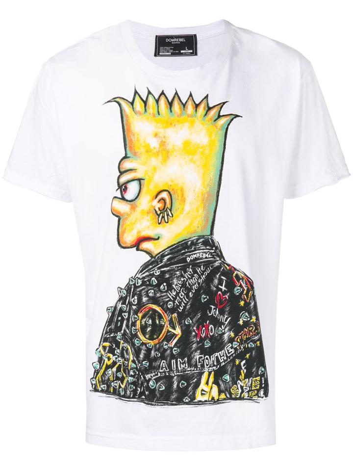 Dom Rebel Bart Simpson T-shirt - White