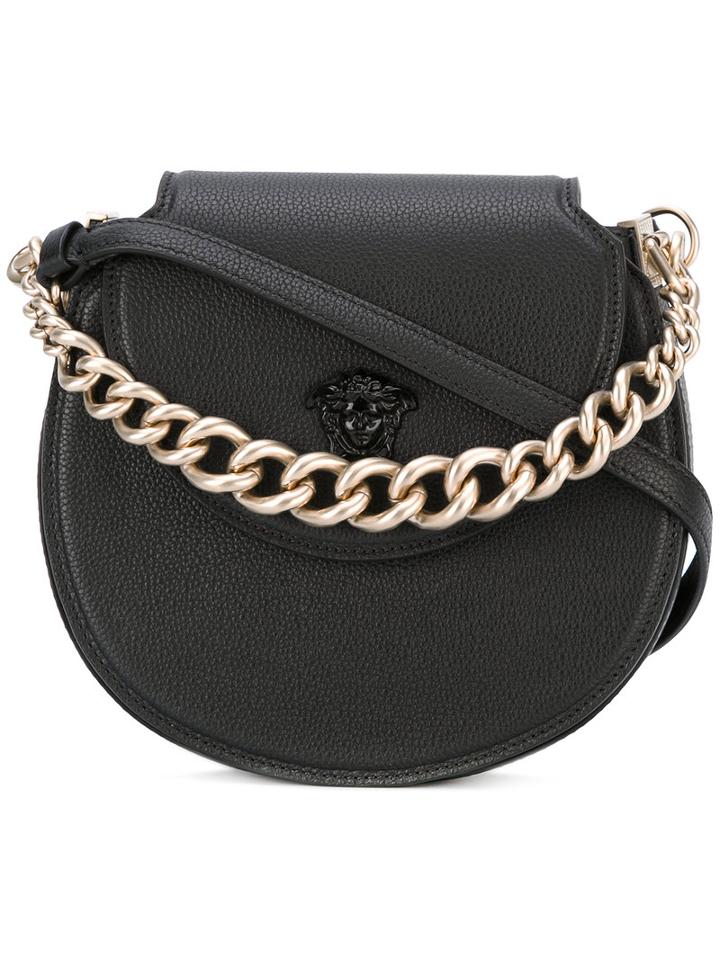 Versace - Palazzo Curved Crossbody Bag - Women - Leather - One Size, Women's, Black, Leather