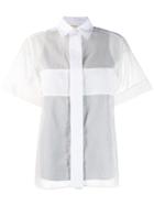 Sportmax Layered Shortsleeved Shirt - White