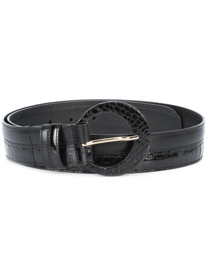 Oscar De La Renta Panelled Belt - Black