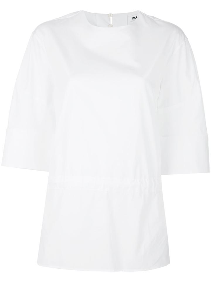 Jil Sander Drawstring Detail Blouse - White