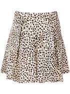 L'autre Chose Leopard Print Shorts - Black