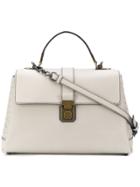 Bottega Veneta Cement Calf Medium Piazza Bag - Grey