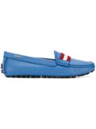 Bally Stripe Detail Loafers - Blue