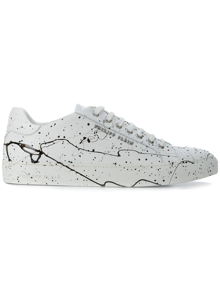 Philipp Plein Paint Splash Sneakers - White