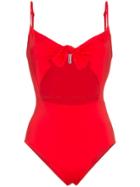 Reformation Tropicana Cutout Swimsuit - Red