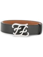 Fendi Logo Plaque Belt - Grey