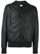 Msgm Elastic Cuffs Hooded Jacket, Men's, Size: 46, Black, Polyester/polyurethane/acetate