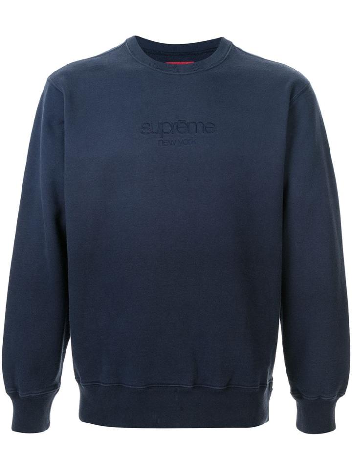 Supreme Dipped Crewneck Sweatshirt - Blue